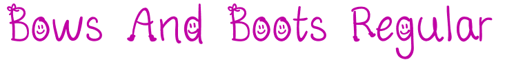 Bows And Boots Regular